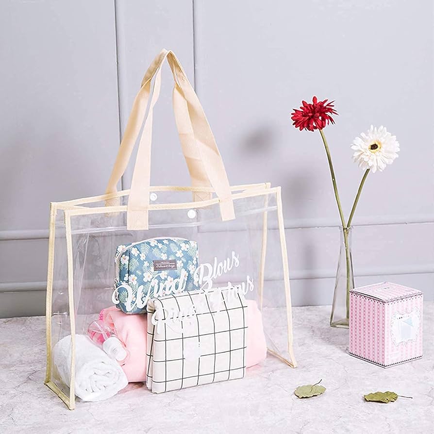 Amazon.co.jp: ビニールバッグ プールバッグ 手提げ ビーチ